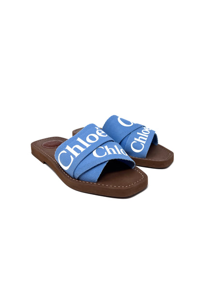 Chloe W Shoe Size 36 'Woody' Logo Ribbon Slide Sandals – The Chloe W Shoe Size 36 'Woody' Logo Ribbon Slide Sandals – The
