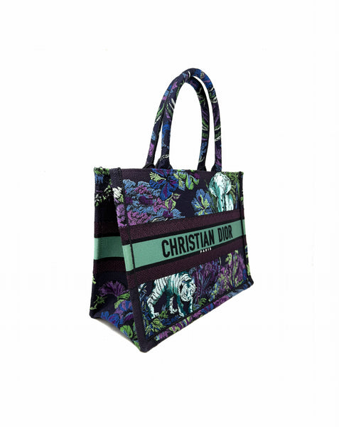 マデ　Christian Dior Toile de Jouy Christian Dior Purple Multi Tote '23 'Toile de Jouy Voyage' MD