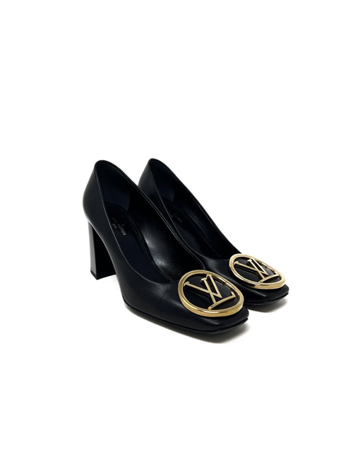 Louis Vuitton W Shoe Size 36 '17 Medallion Logo Block Heel Pumps