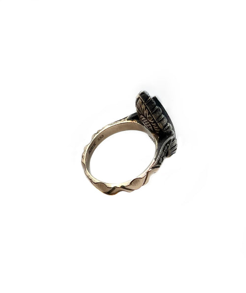The Woods Vintage Rose Gold Diamond Ring Oblong shape