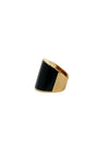 Vhernier Rose Gold/Black Vague 18K Rose Gold Black Enamel .01 TCW Diamond Ring