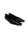 The Row Size 38.5 'Claudette' Shiny Nappa Leather Pointed Toe Flat