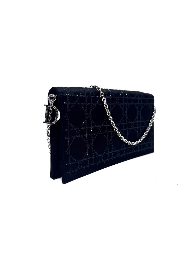 Dior satin clutch on sale