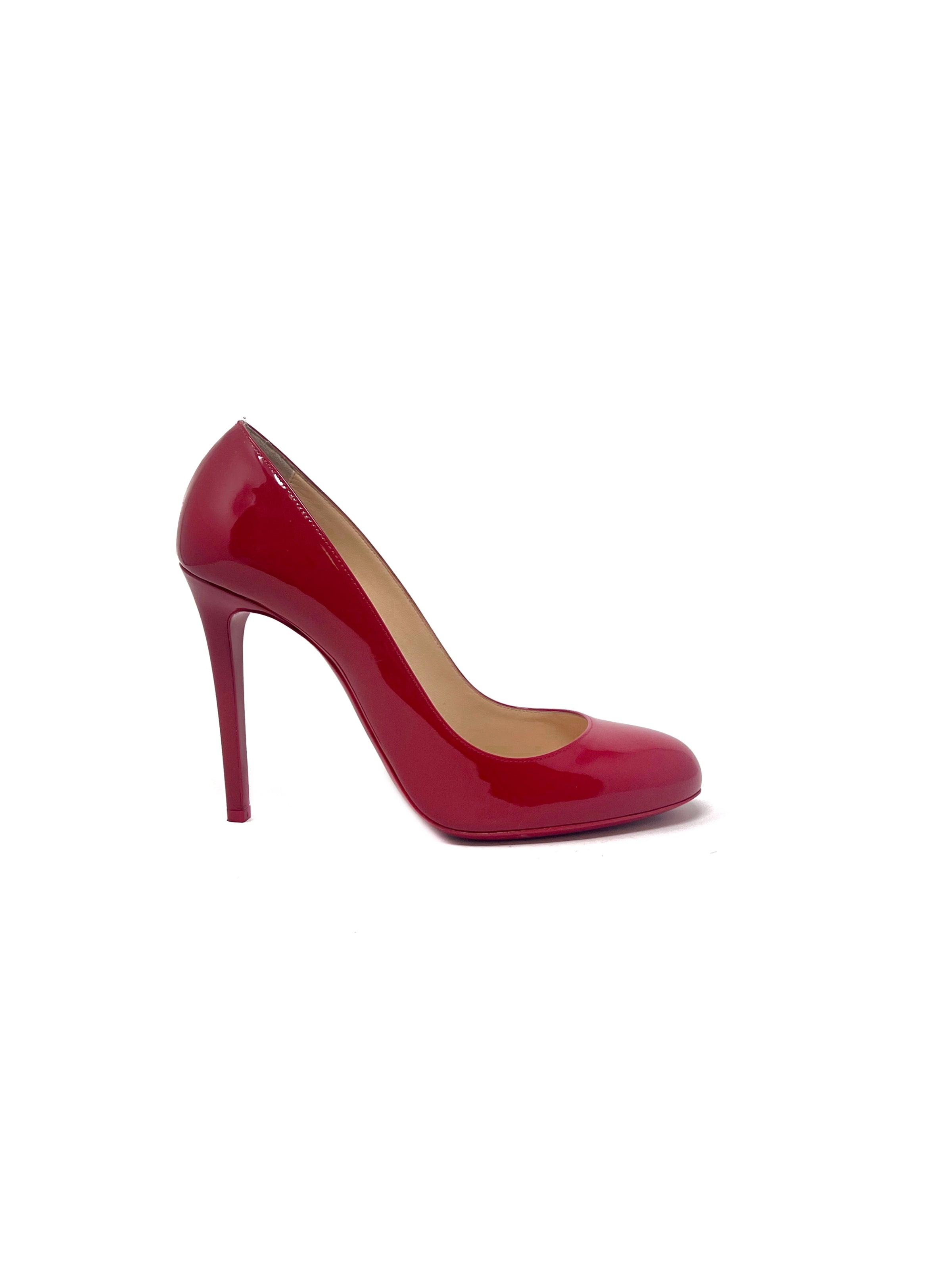Christian Louboutin W Shoe Size 39.5 Dolly 110 Patent Round Toe Pump The Little Bird