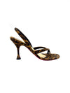 Christian Louboutin Size 38.5 'Taralita' Leopard Suede Slingback Heel