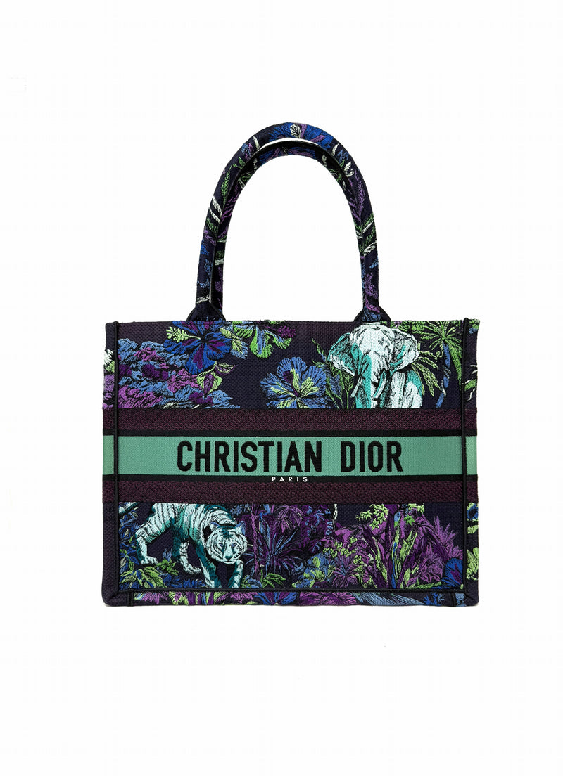 Christian Dior Purple Multi Tote '23 'Toile de Jouy Voyage' MD