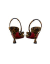 Christian Louboutin Size 38.5 'Taralita' Leopard Suede Slingback Heel
