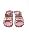 Chanel Size 39 Velcro Logo Charm Tweed Sandals