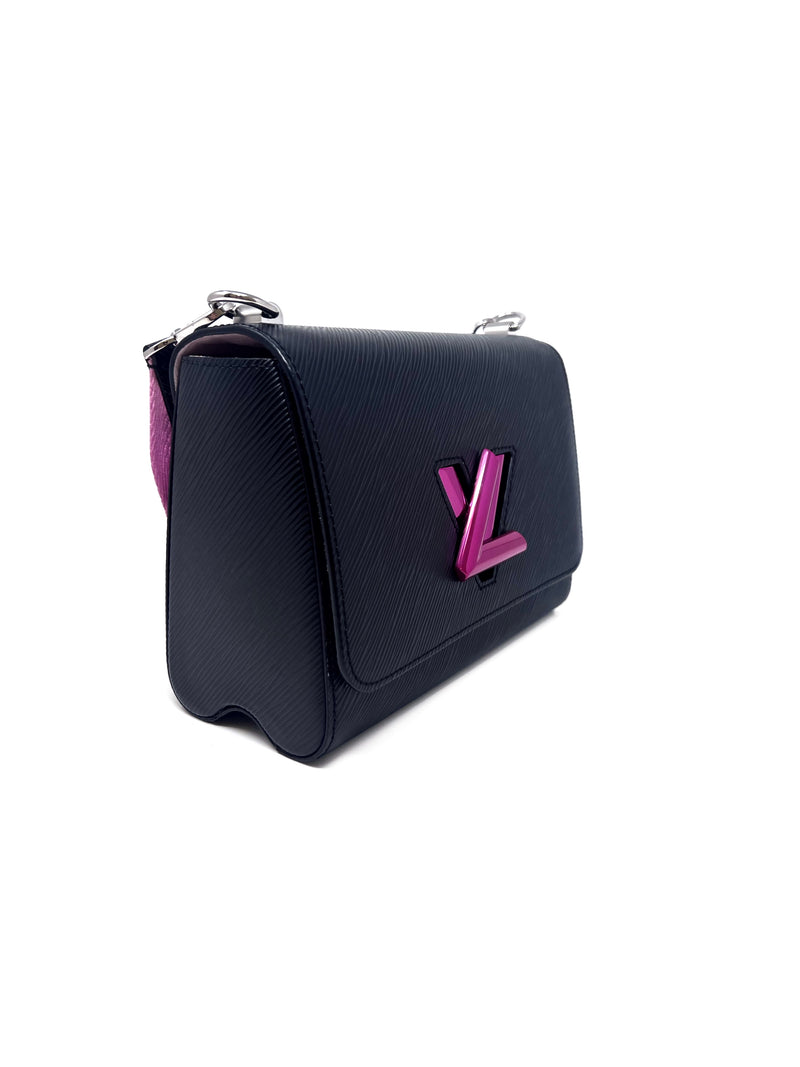 Louis Vuitton Black/Pink WB! '22 Epi 'Twist' MM Shoulder Bag Black Rose