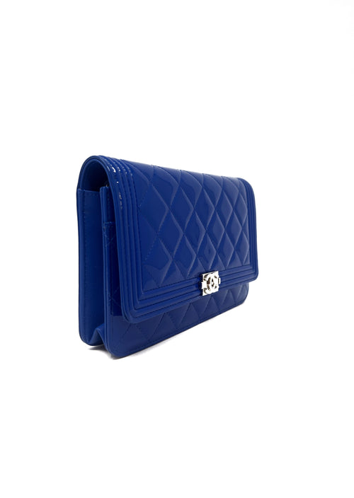 Chanel Cobalt WDB! '14-'15 Patent 'Boy' WOC