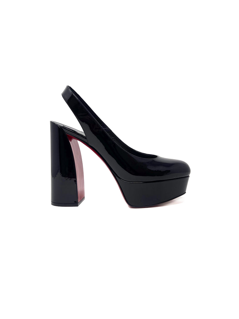 Christian louboutin chunky heel hot sale