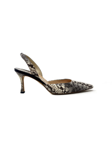 Manolo Blahnik W Shoe Size 37 Snakeskin Pointed Toe