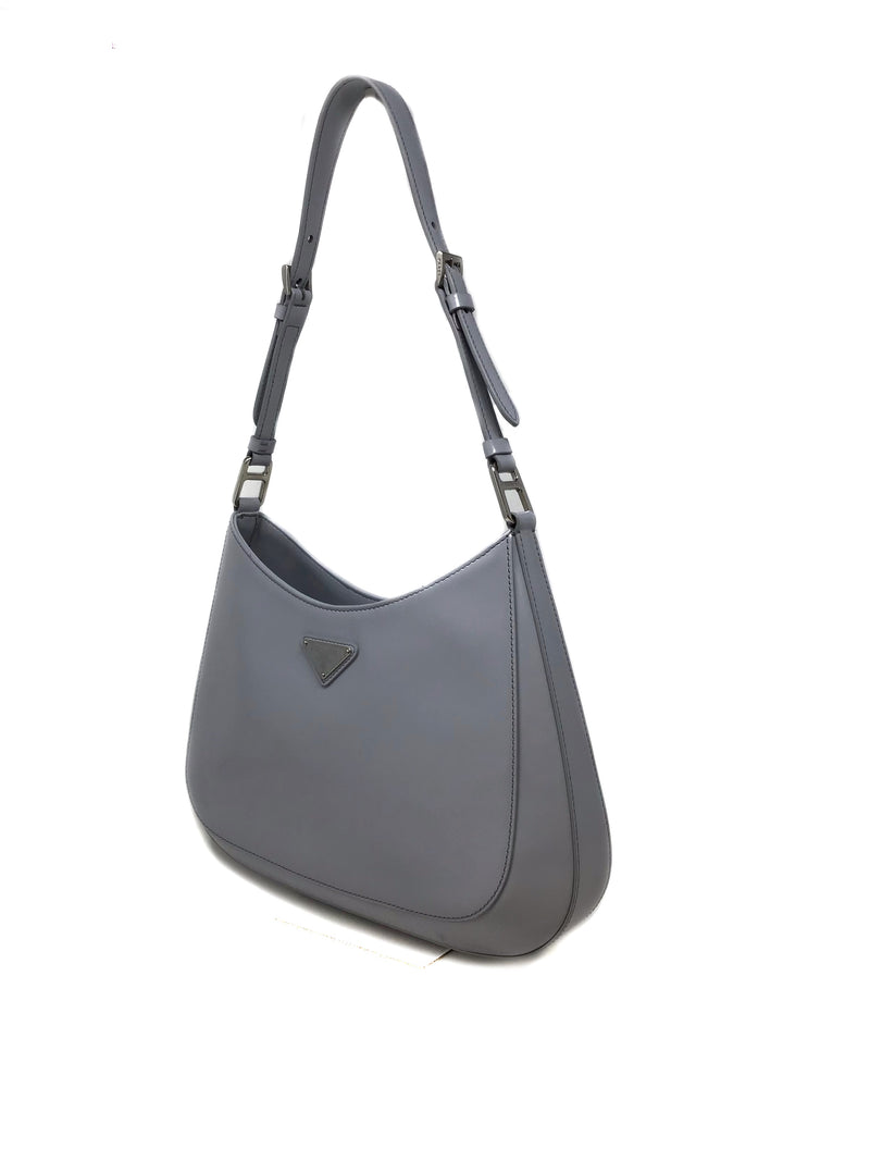 brushed leather shoulder bag