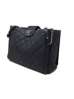 Chanel Black/Silver WB! '16B 'Turn Around' LG Accordion Shopping Tote