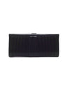 Christian Louboutin Black Pleated Leather Clutch (Missing Chain)