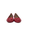 Ferragamo W Shoe Size 9 'Ena' Logo Round Toe Ballet Flats