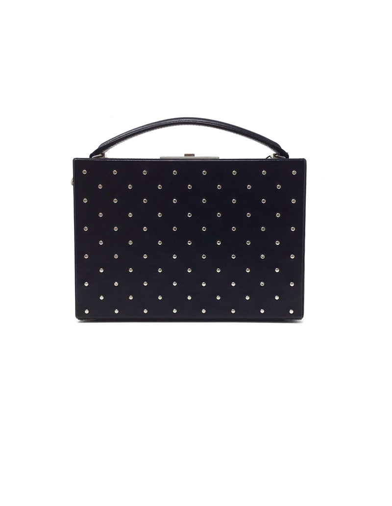 Saint Laurent WDB! 'Nan' Studded Box Top Handle Bag W/Chain