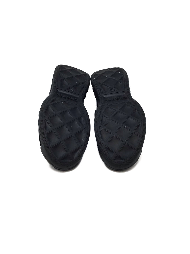 Chanel Size 36 Nylon & Suede Quilted Detail Sneakers