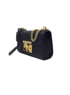 Gucci Black SM 'Padlock' Guccissima Shoulder Bag