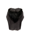 Marni Size 40 Black Fur Coat