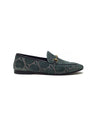 Gucci Sage/Pink W Shoe Size 38.5 'Jordaan' GG Velvet Loafer
