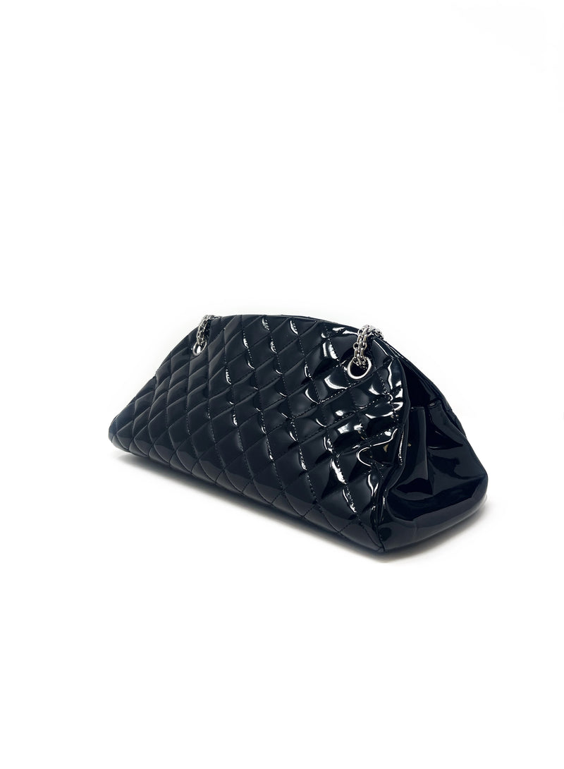 Chanel Black '10-11 'Just Mademoiselle' Patent Handbag