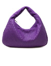 Bottega Veneta Vivid Violet Intrecciato LG Hobo Shoulder Bag & Mirror