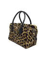 Prada Leopard '16 'Inside' Calf Hair & Ostrich Handle Bag W/Strap