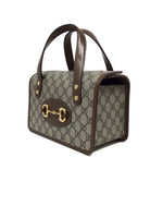 Gucci Monogram 'Horsebit 1955' Top Handle Bag W/Strap