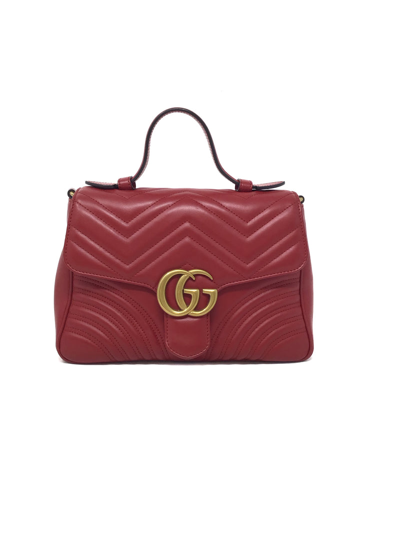 Gucci GG 'Marmont' SM Top Handle Bag
