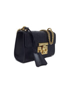 Gucci Black SM 'Padlock' Guccissima Shoulder Bag