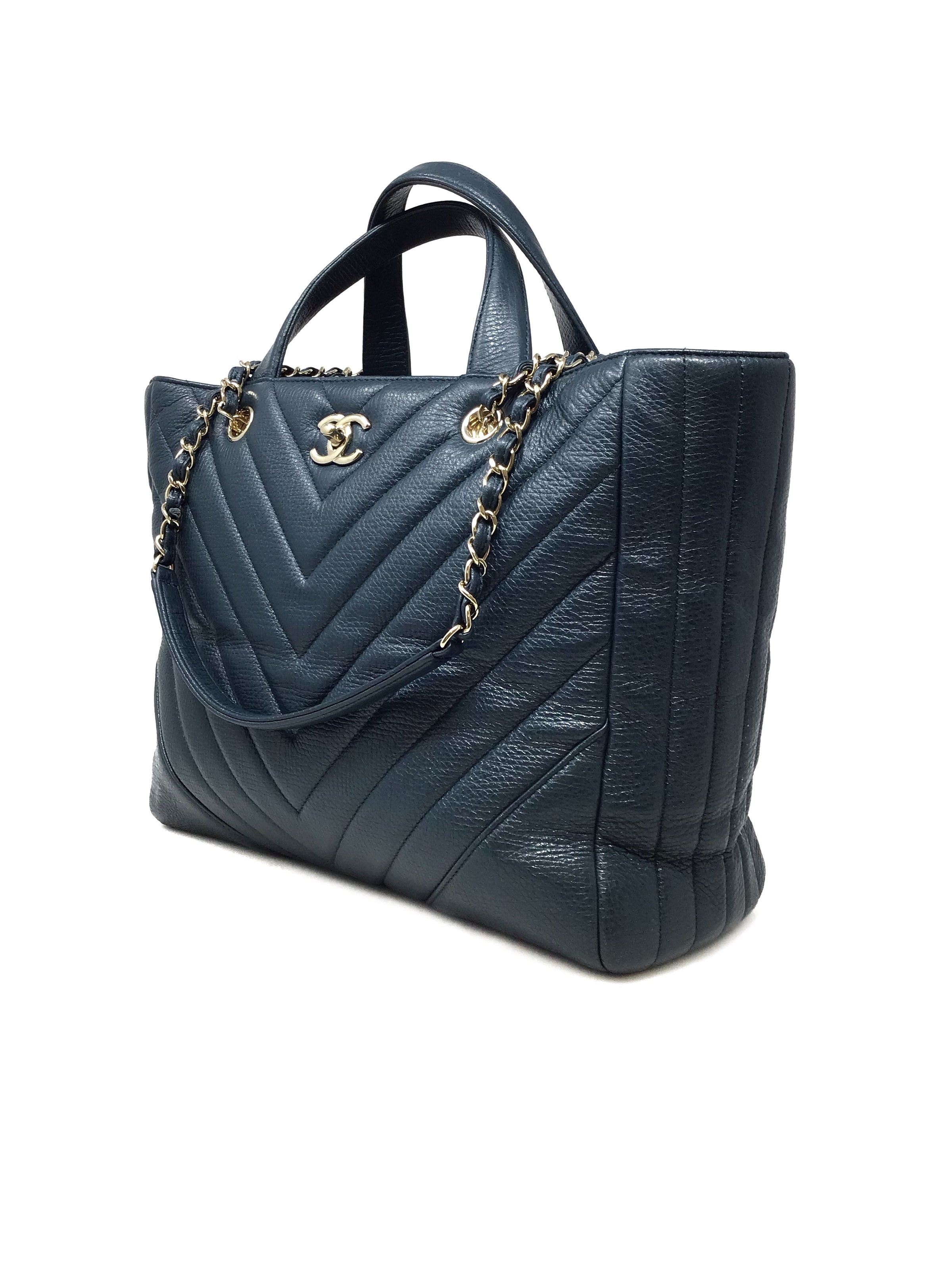 Chanel chevron on sale statement bag