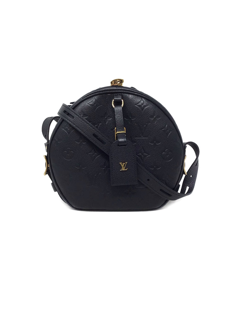 Louis Vuitton '20 'Boite Chapeau Souple' MM Empreinte Leather Round Crossbody