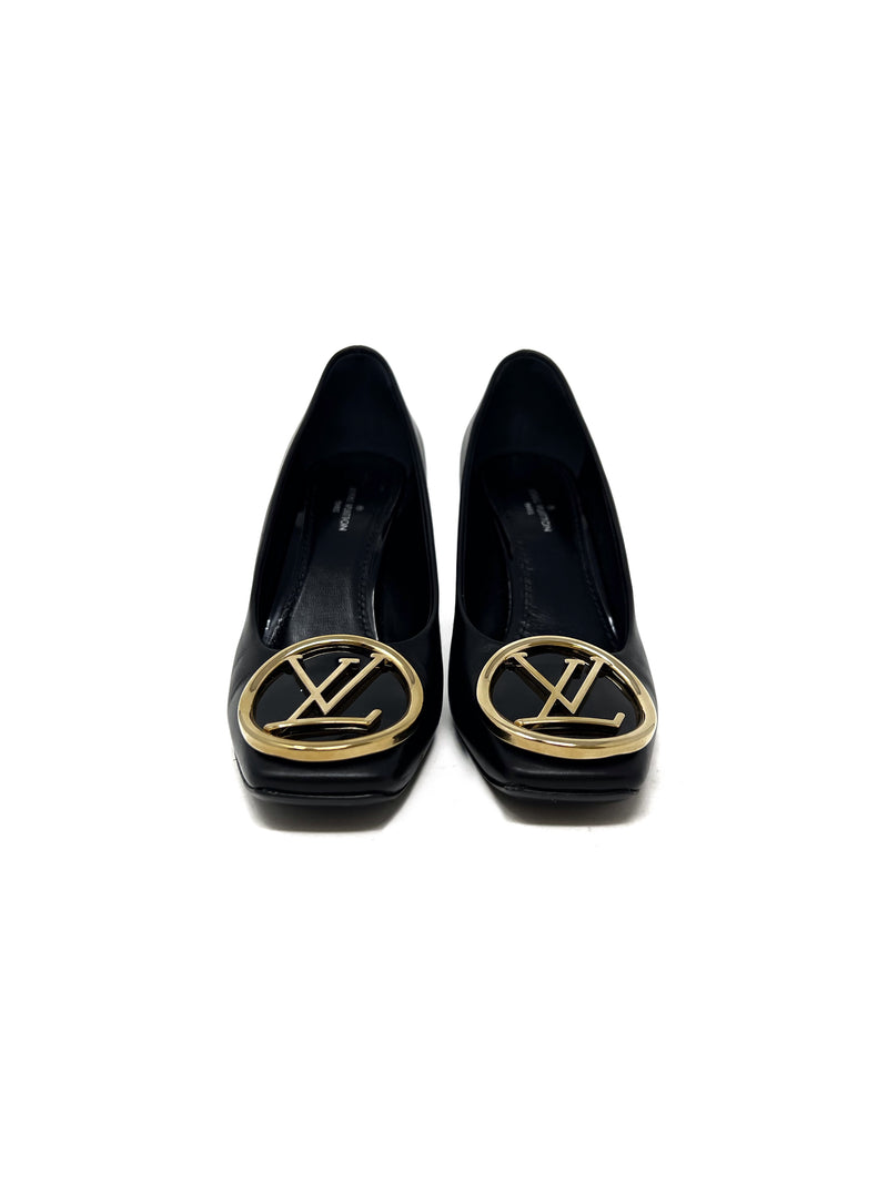 Louis Vuitton W Shoe Size 36 '17 Medallion Logo Block Heel Pumps