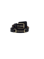 Gucci Size 85 Black WDB! Horsebit & Buckle Leather Belt