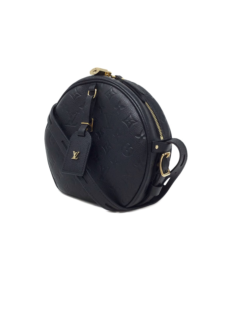 Louis Vuitton '20 'Boite Chapeau Souple' MM Empreinte Leather Round Crossbody