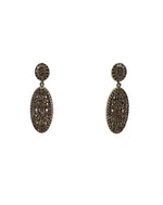 Gelines Chapa Baguette Diamond 14K Gold Post Drop Earrings