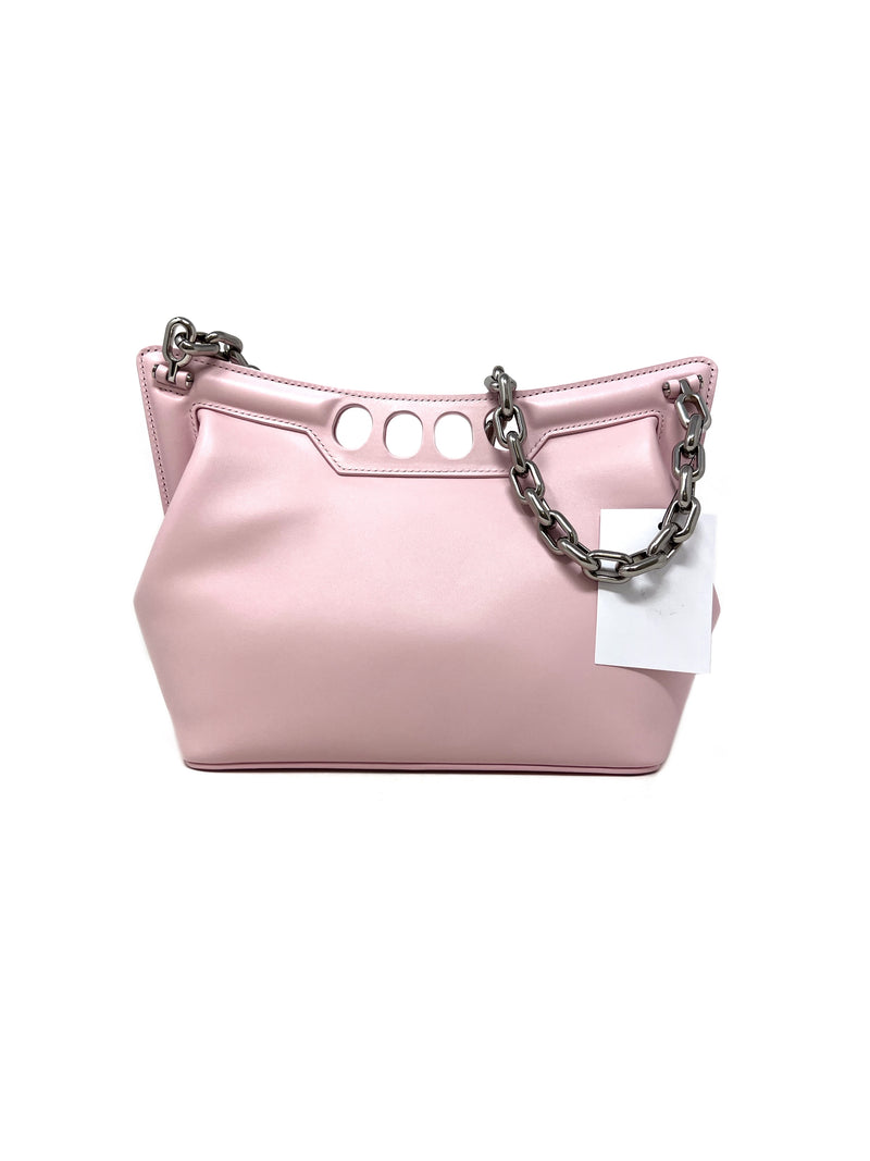 Alexander McQueen Pink NWB! 'The Small Peak' Knuckle Duster Chain Shoulder Bag