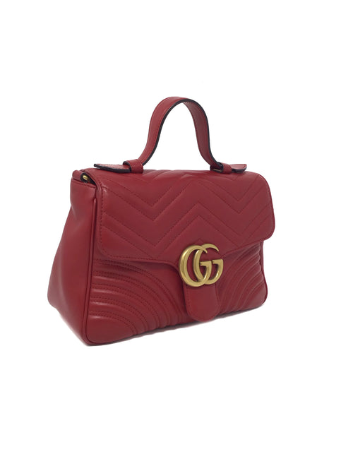 Gucci GG 'Marmont' SM Top Handle Bag